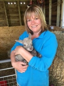 Fliss with Southdown lamb