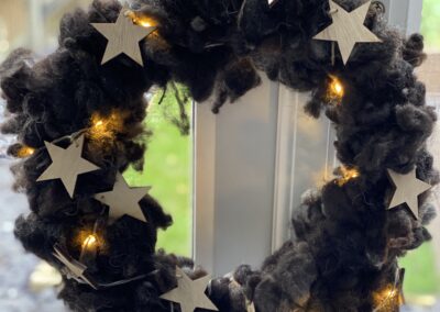 WOOL SHrED Wreath