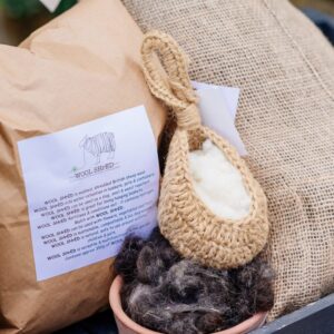 Wool Shred Jute Teardrop for Nesting