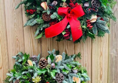 Wreath by Margot Lemons' Garden