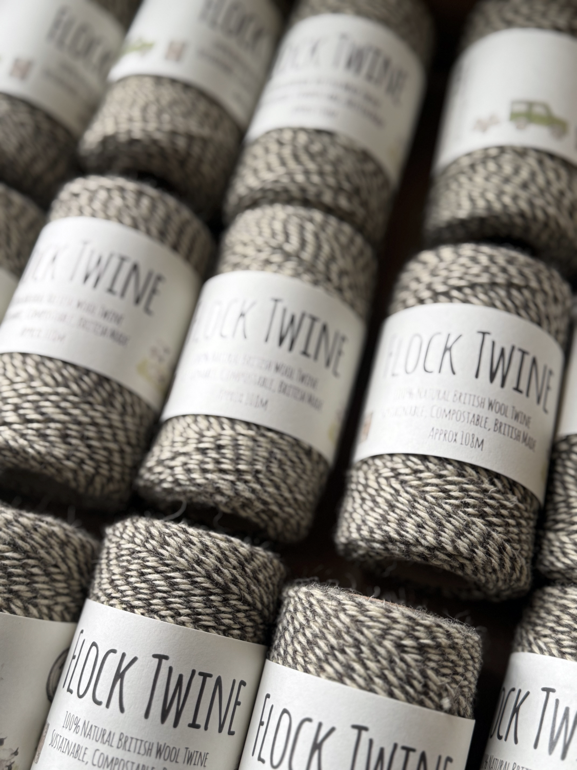 Spools of Flock Twine