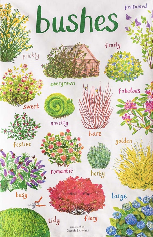 Bushes tea towel