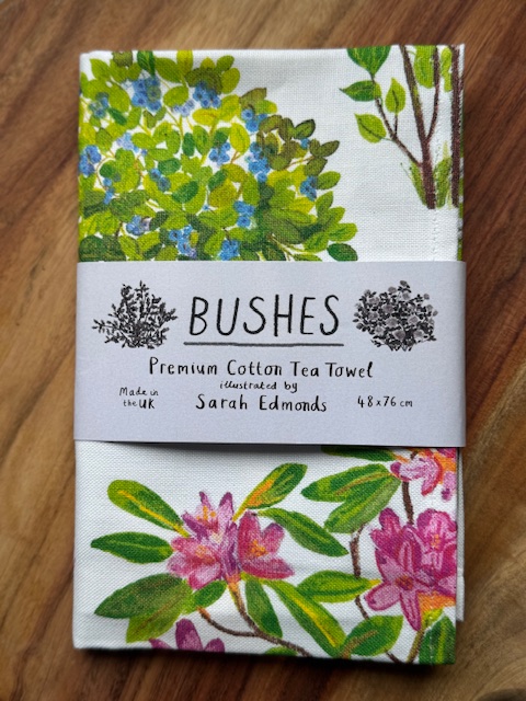 Bushes tea towel