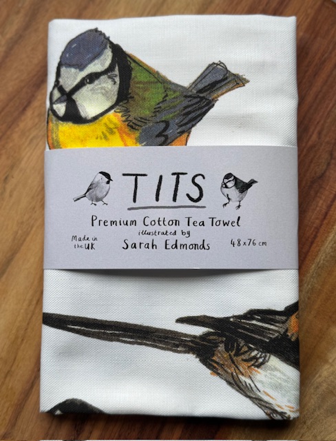 Tits Birds Tea Towel